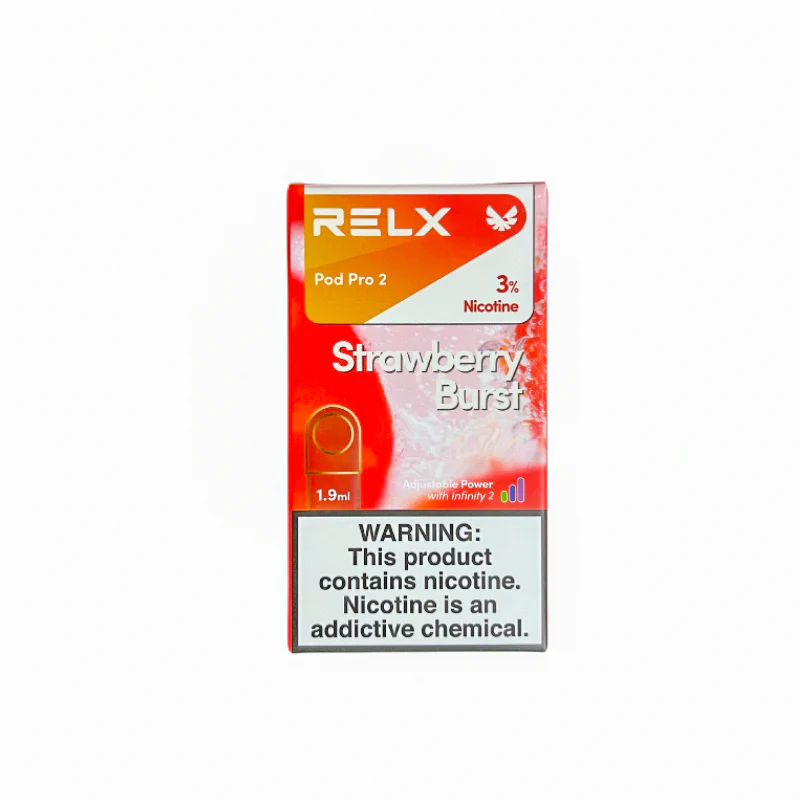 السيجارة الالكترونية بدون نيكوتين - انفجار الفراولة R840F2243 RELX Pod Pro 2