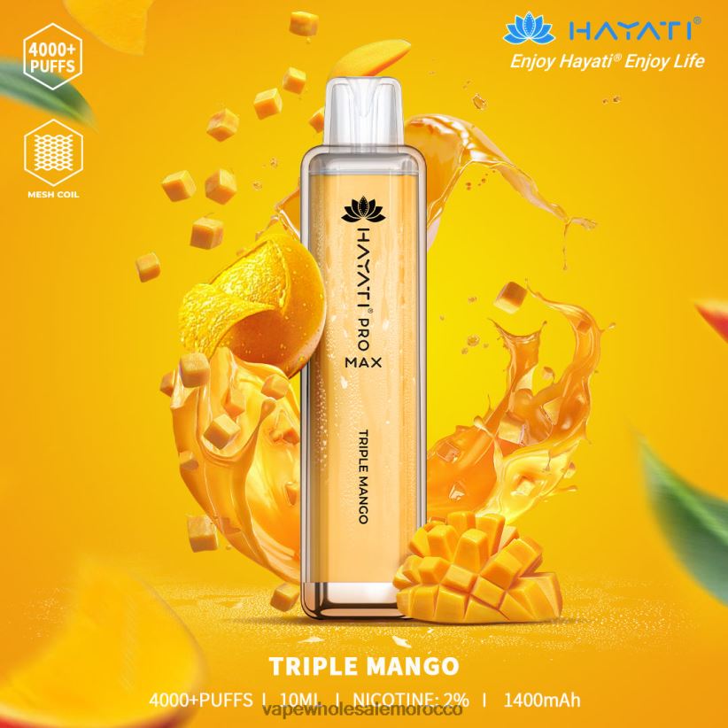 السيجارة الإلكترونية الجديدة - مانجو ثلاثية R840F2179 Hayati Pro Max 4000
