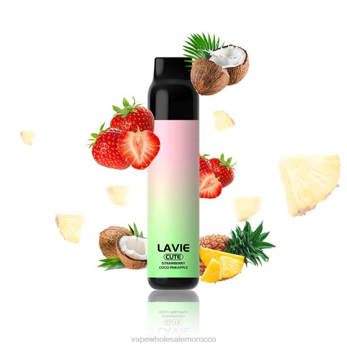 Vape بالجملة - الفراولة كوكو التفاح LAVIE BAR 3000 نفث HVJH291