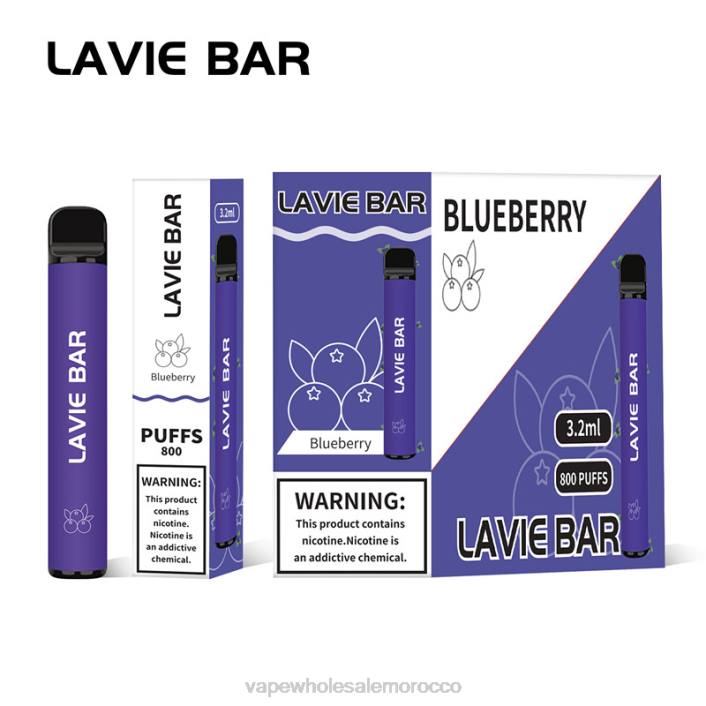 Vape بالجملة - جليد التوت LAVIE BAR 800 نفث HVJH310