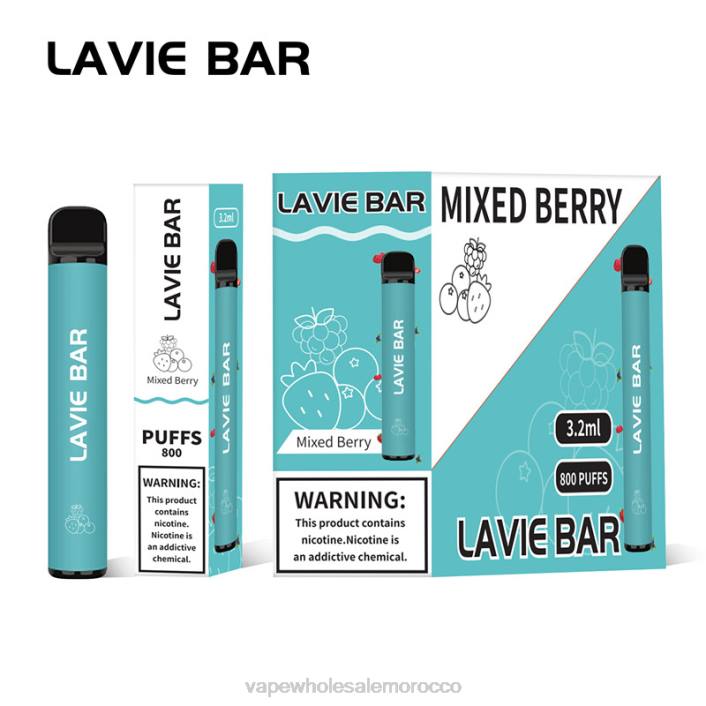 Vape Price Morocco - التوت المختلط LAVIE BAR 800 نفث HVJH316