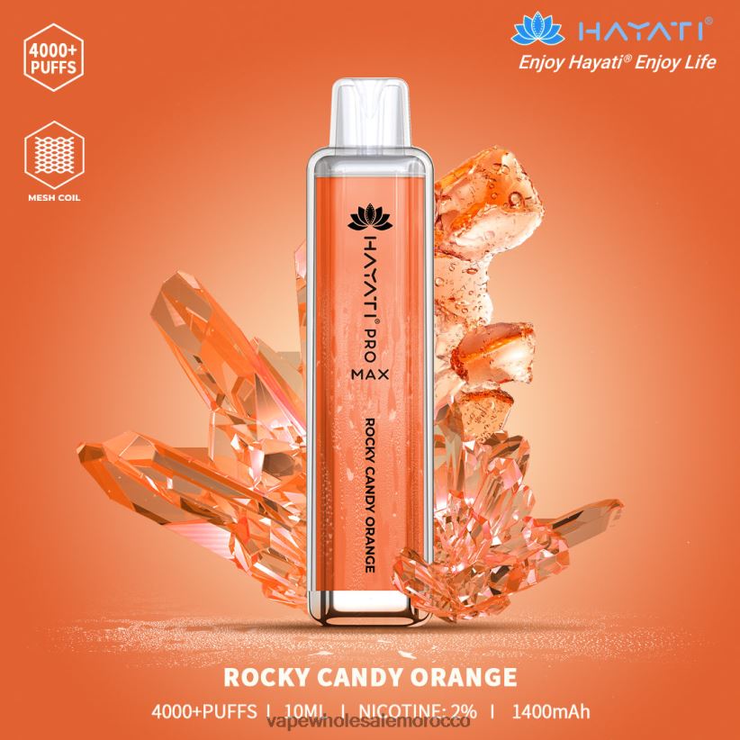 Vape بالجملة - البرتقال الحلوى الصخرية R840F2172 Hayati Pro Max 4000