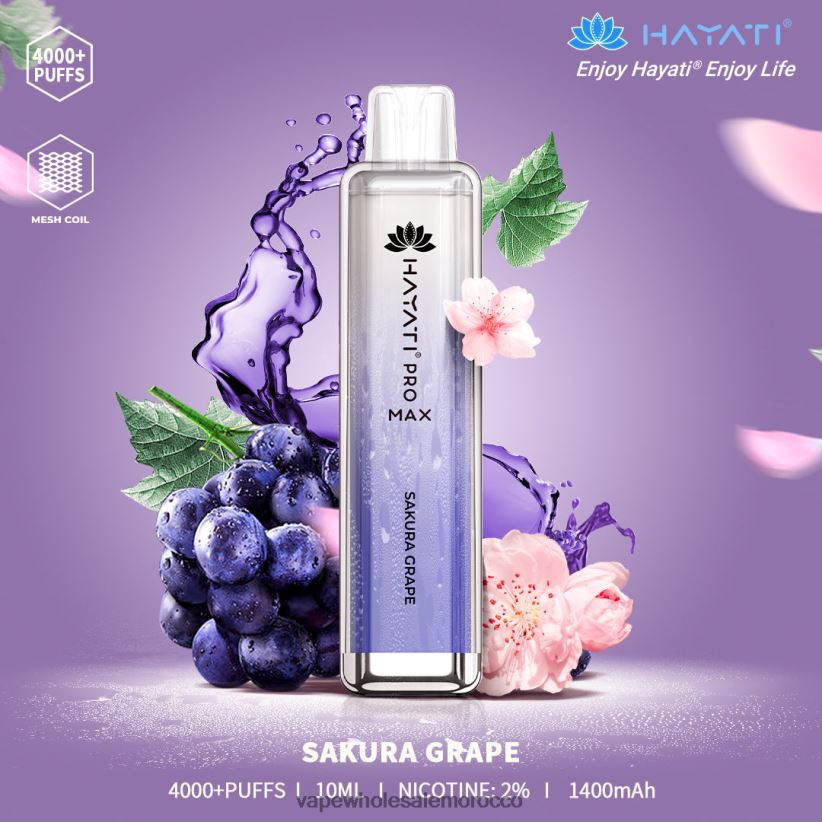 شراء Vape بالجملة - عنب ساكورا R840F2173 Hayati Pro Max 4000