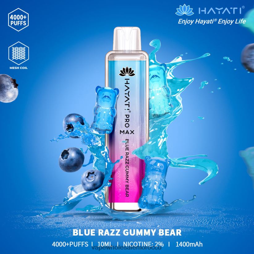 Vape بالجملة - الدب الصمغي الأزرق R840F2183 Hayati Pro Max 4000