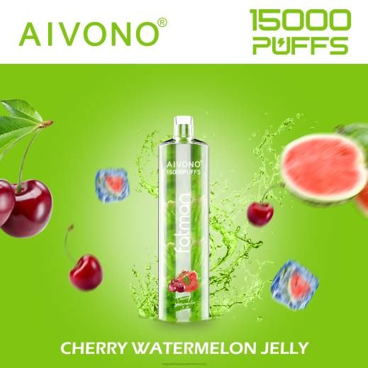 السيجارة الإلكترونية الأصلية - Aivono FATMAN 15000 هلام البطيخ مبتهج X46420