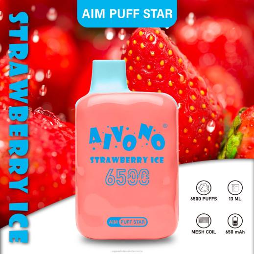 السيجارة الإلكترونية للبيع - Aivono AIM PUFF STAR 6500 جليد الفراولة X464288