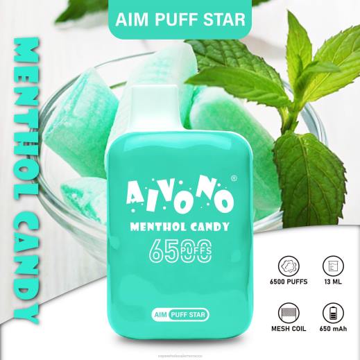 Morocco Vape Shop - Aivono AIM PUFF STAR 6500 حلوى المنثول X464295