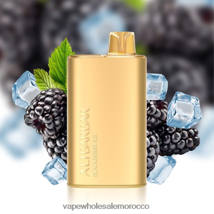 Morocco Vape Shop - Alibarbar Rich 8000 سيجارة يمكن التخلص منها ثلج بلاك بيري HB2DBD10