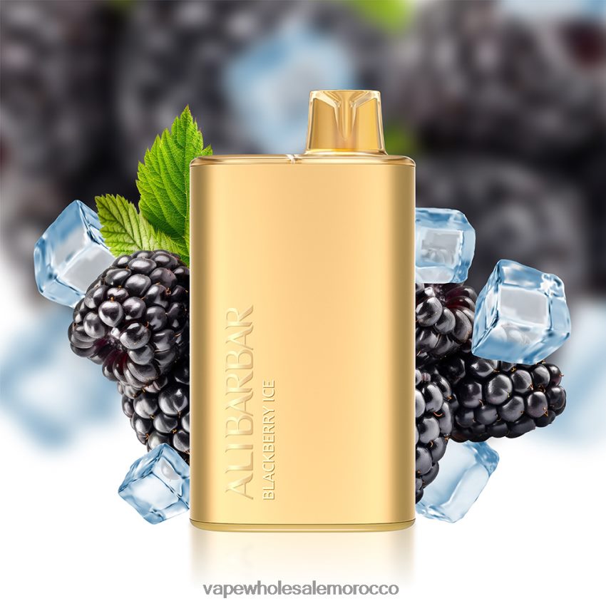 Morocco Vape Shop - Alibarbar Rich 8000 سيجارة يمكن التخلص منها ثلج بلاك بيري HB2DBD10