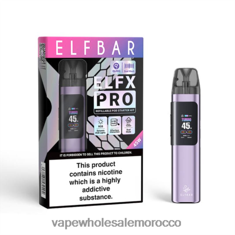 أرجواني ELFBAR ELFX Pro افتح جهاز POD 40PDZ2