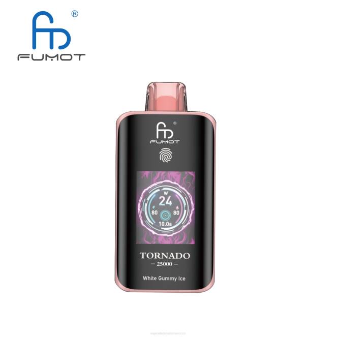 Morocco Vape Wholesale - جليد غائر أبيض Fumot Tornado 25000 سيجارة يمكن التخلص منها 4N6414
